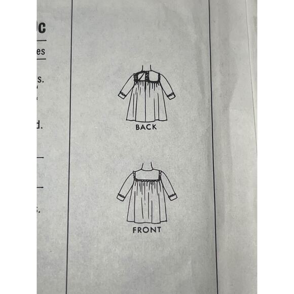 McCalls 7992 Sewing pattern girls dress A line lace collar cuffs 1960s Size 6 - Picture 5 of 7